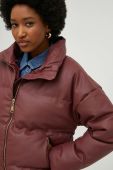 Куртка Answear Lab жіноча колір бордовий зимова