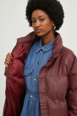 Куртка Answear Lab жіноча колір бордовий зимова