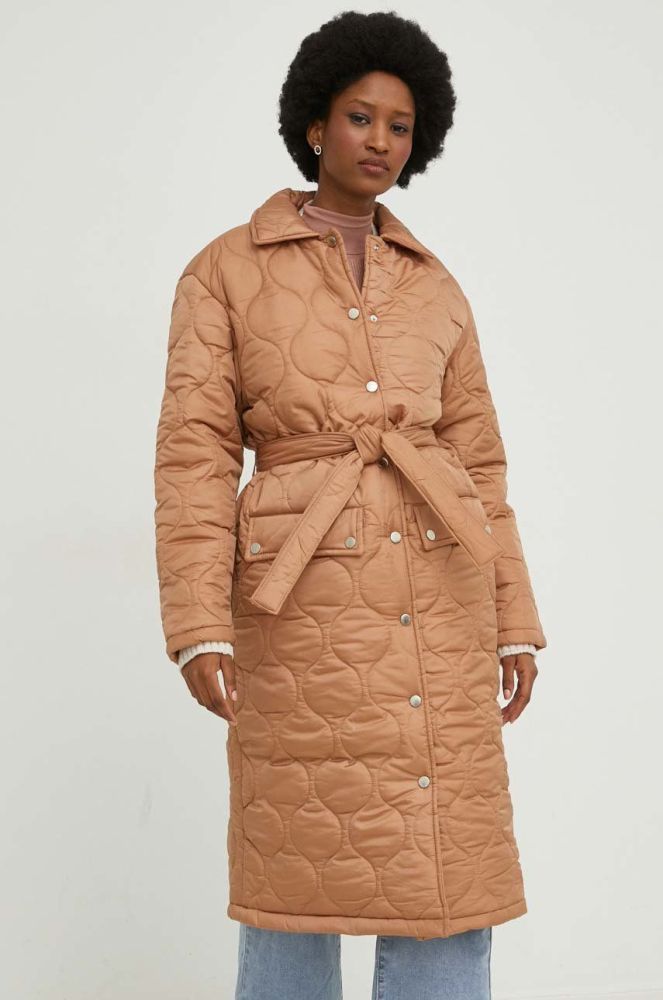 Куртка Answear Lab жіноча колір коричневий перехідна oversize (2846272)