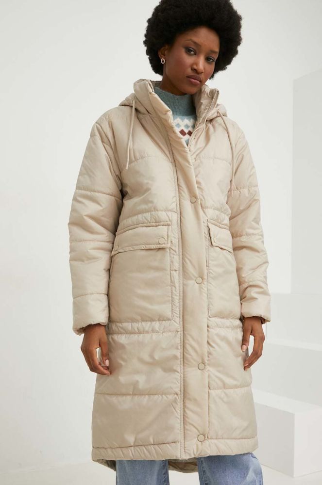 Куртка Answear Lab жіноча колір бежевий перехідна oversize (2846284)