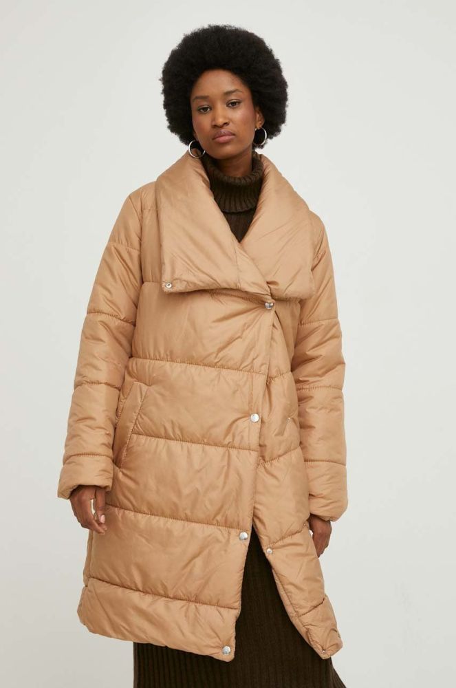 Куртка Answear Lab жіноча колір коричневий зимова oversize (2835382)