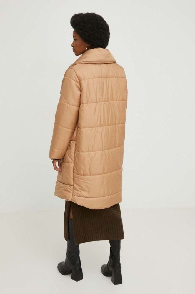 Куртка Lab жіноча колір коричневий зимова oversize (2835382) фото 3