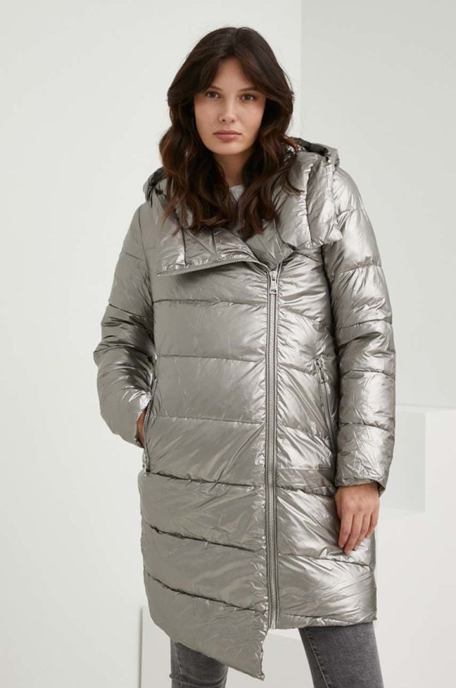 Куртка Answear Lab жіноча колір срібний перехідна (2825185)