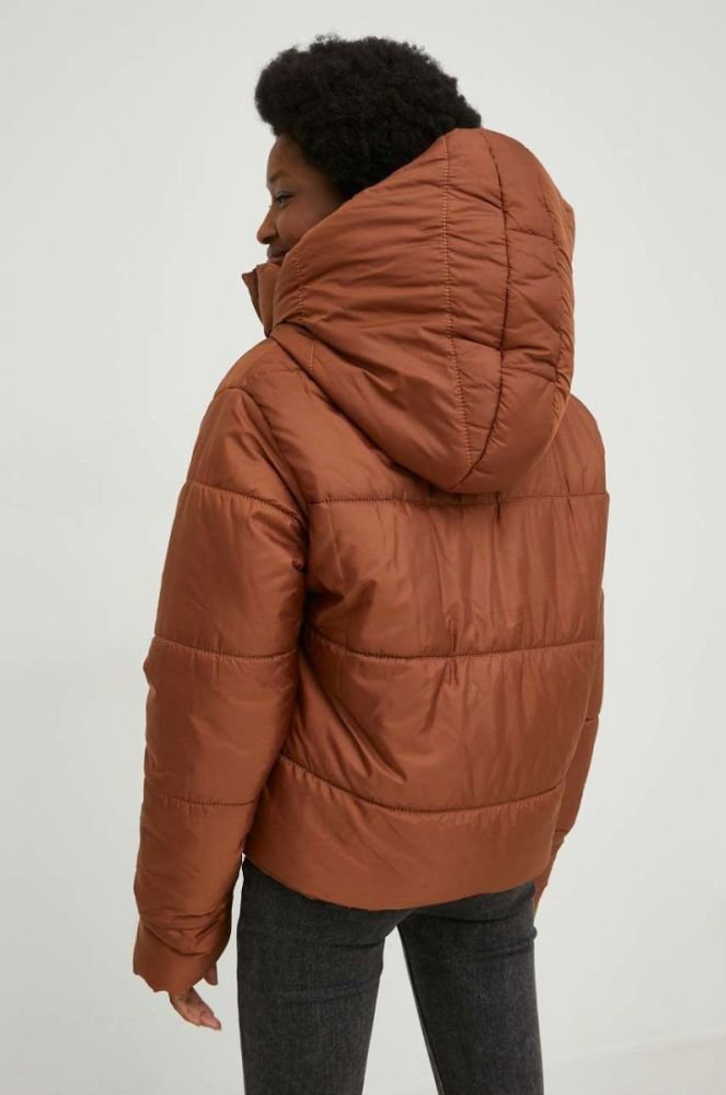 Куртка Lab жіноча колір коричневий зимова oversize (2837618) фото 3