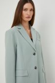 Піджак Answear Lab колір бірюзовий однобортний однотонна