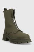 Черевики Answear Lab жіночі колір зелений на платформі (2745442)
