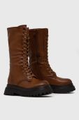 Чоботи Answear Lab жіночі колір коричневий на платформі злегка утеплена