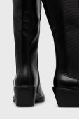 Чоботи Answear Lab жіночі колір чорний каблук блок злегка утеплена (2768148)