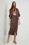 Спідниця Answear Lab колір коричневий maxi пряма (2546236) Спідниця Answear Lab колір коричневий maxi пряма (2546236)