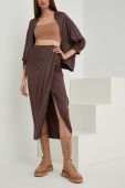 Спідниця Answear Lab колір коричневий maxi пряма (2546236)