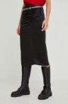 Спідниця Answear Lab колір чорний midi пряма (2628177) Спідниця Answear Lab колір чорний midi пряма (2628177)