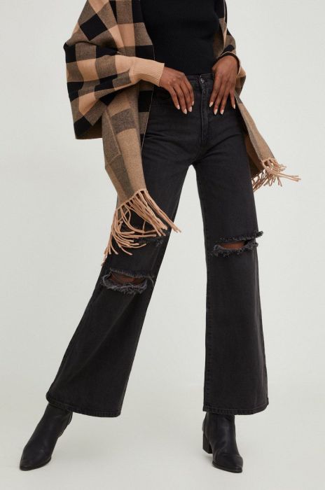 Джинси Answear Lab жіночі висока посадка колір чорний (2662437) Джинси Answear Lab жіночі висока посадка колір чорний (2662437)