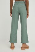 Штани Answear Lab жіночі колір бірюзовий широке висока посадка