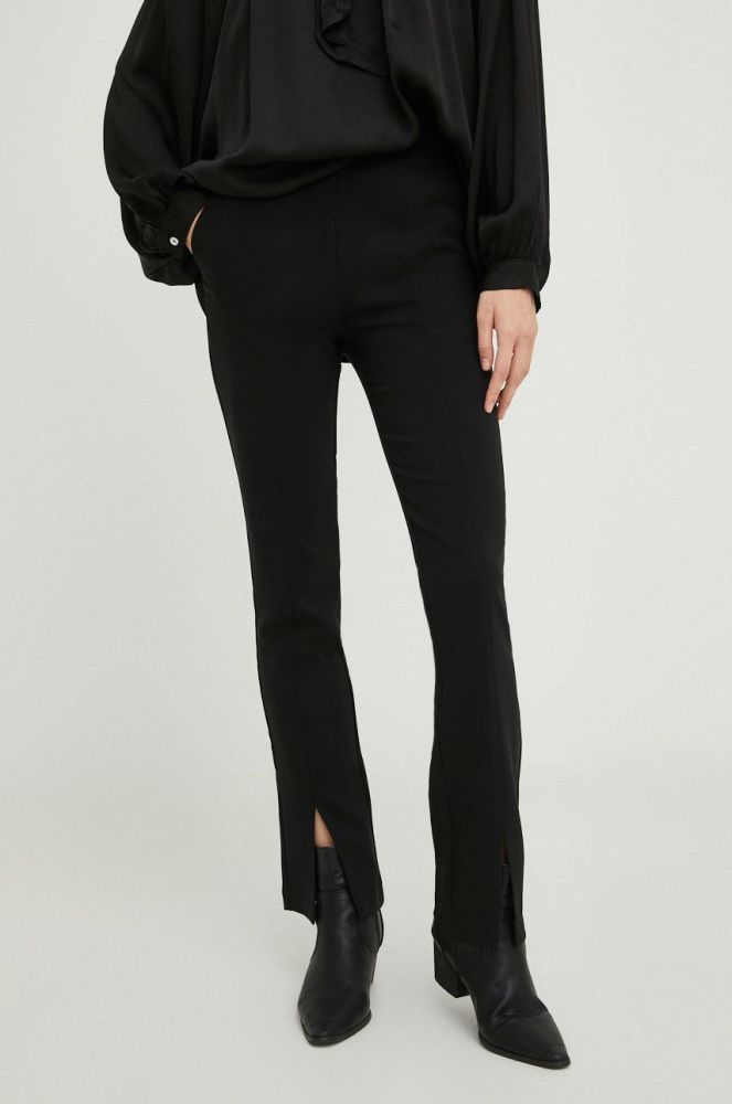 Штани Answear Lab жіночі колір чорний облягаюче висока посадка (2569329)
