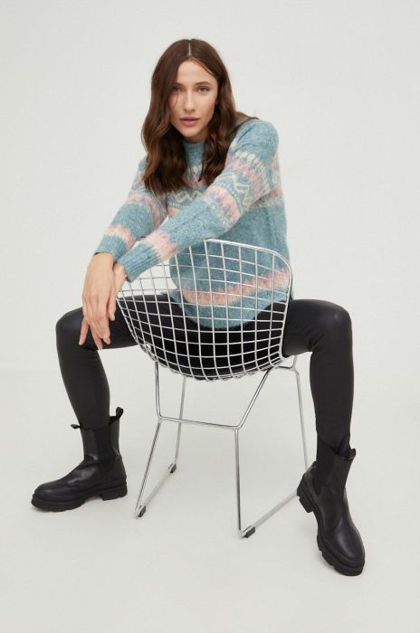 Штани Answear Lab жіночі колір чорний облягаюче висока посадка (2784103)