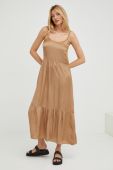 Сукня Answear Lab колір бежевий maxi розкльошена (2502254)