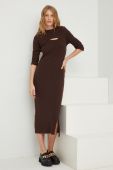 Сукня Answear Lab колір коричневий midi облягаюча (2657829)