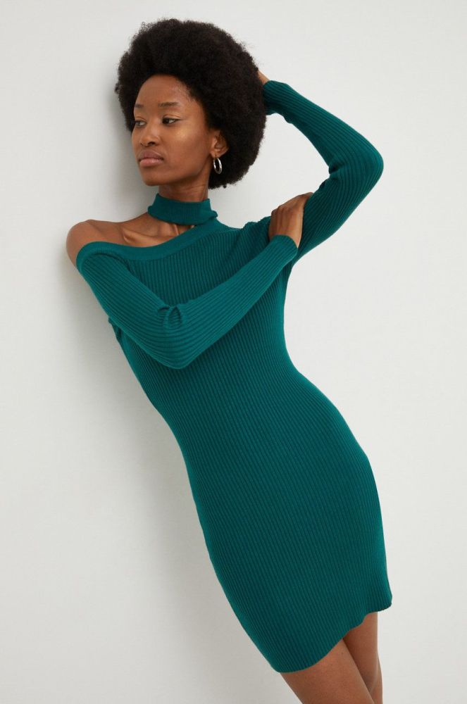 Сукня Answear Lab колір зелений mini облягаюча (2640932)