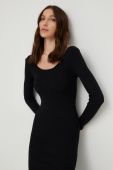Сукня Answear Lab колір чорний midi облягаюча (2682583)