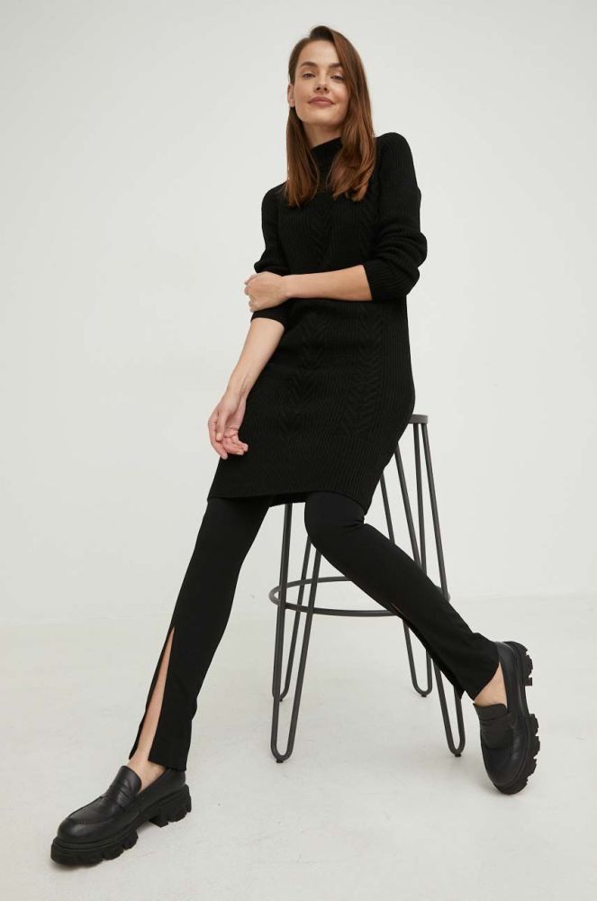 Сукня Answear Lab колір чорний midi пряма (2805691)