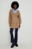 Светр з вовною Answear Lab жіночий колір коричневий теплий (2573079)