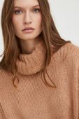 Светр Answear Lab жіночий колір коричневий теплий гольф (2702667)