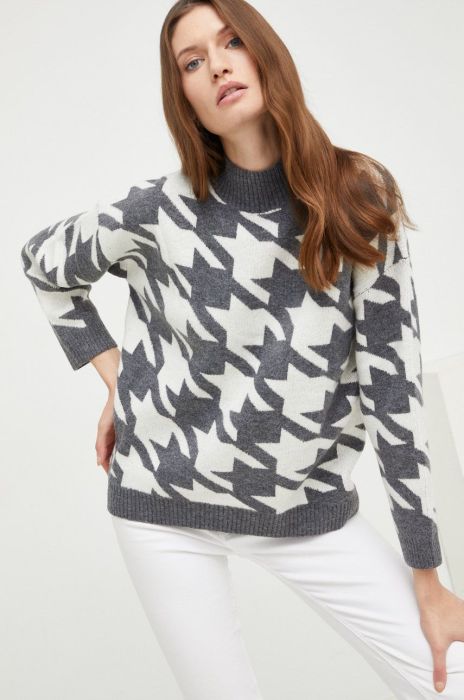 Светр Answear Lab жіночий колір чорний теплий півгольф (2710282)