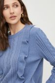Светр з вовною Answear Lab жіночий колір блакитний