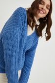 Светр з вовною Answear Lab жіночий теплий колір блакитний (2780442)