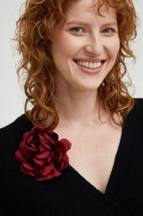 Брошка Answear Lab колір бордо (3635760)