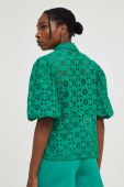 Бавовняна сорочка Answear Lab жіноча колір зелений
