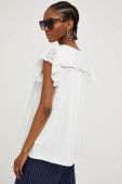 Бавовняна футболка Answear Lab колір білий (3331143)