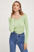 Светр Answear Lab колір зелений легкий