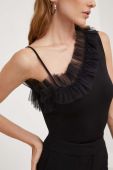 Боді Answear Lab колір чорний однотонна (3389213)