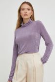 Лонгслів Answear Lab жіноча колір фіолетовий гольф