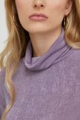 Лонгслів Answear Lab жіноча колір фіолетовий гольф