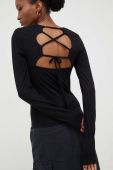 Лонгслів Answear Lab жіноча колір чорний оголена спина