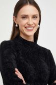 Светр Answear Lab жіноча колір чорний легкий півгольф