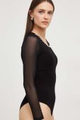 Боді Answear Lab колір чорний з аплікацією (3682011)