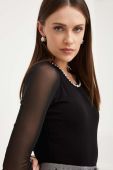 Боді Answear Lab колір чорний з аплікацією (3682011)