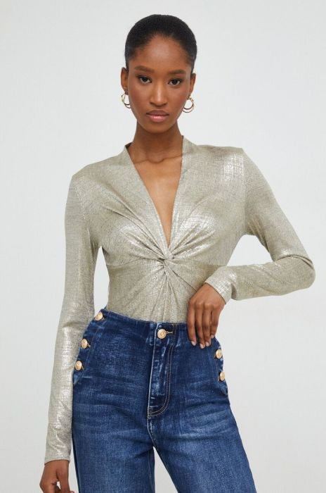 Боді Answear Lab жіночі колір золотий