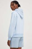 Кофта Answear Lab жіноча з капюшоном однотонна колір блакитний