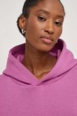 Кофта Answear Lab жіноча колір рожевий з капюшоном однотонна