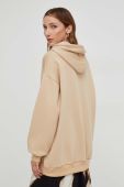 Кофта Answear Lab жіноча колір бежевий з капюшоном однотонна (3615445)