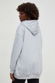 Кофта Answear Lab жіноча колір сірий з капюшоном однотонна (3615448)