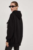 Кофта Answear Lab жіноча колір чорний з капюшоном однотонна (3615450)