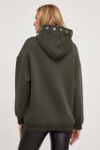 Кофта Answear Lab жіноча колір зелений з капюшоном однотонна (3586518)