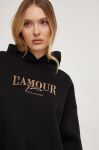 Кофта Answear Lab жіноча колір чорний з капюшоном з аплікацією (3651926)