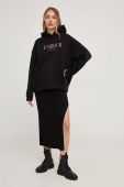 Кофта Answear Lab жіноча колір чорний з капюшоном з аплікацією (3651926)