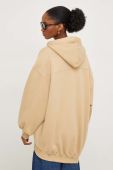 Кофта Answear Lab жіноча колір коричневий з капюшоном однотонна